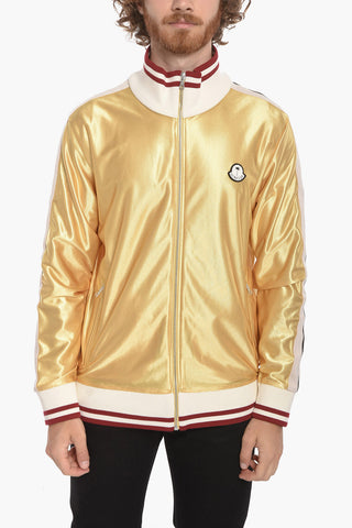 MONCLER 8 X PALM ANGELS Contrasting Band Zip-Up Sweatshirt