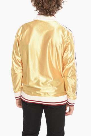 MONCLER 8 X PALM ANGELS Contrasting Band Zip-Up Sweatshirt