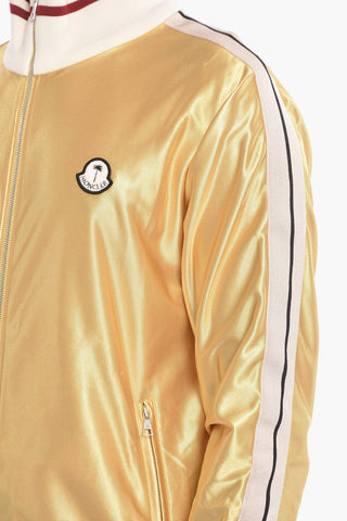 MONCLER 8 X PALM ANGELS Contrasting Band Zip-Up Sweatshirt