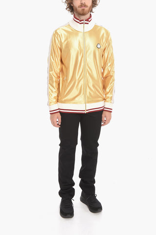MONCLER 8 X PALM ANGELS Contrasting Band Zip-Up Sweatshirt