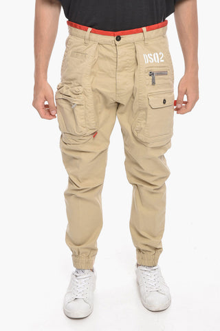 Pantaloni in Cotone Stretch SEXY CARGO con Dettagli a Contrasto