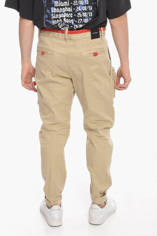 Pantaloni in Cotone Stretch SEXY CARGO con Dettagli a Contrasto