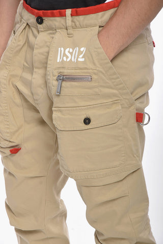 Pantaloni in Cotone Stretch SEXY CARGO con Dettagli a Contrasto