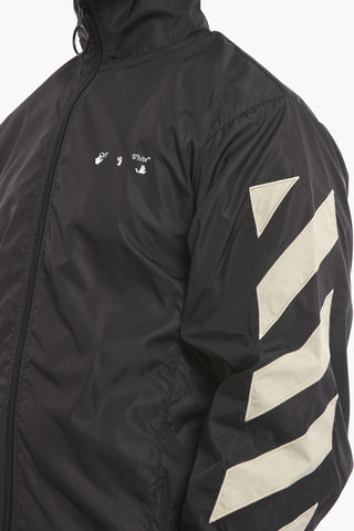Giacca a Vento Mock Neck DIAG in Nylon
