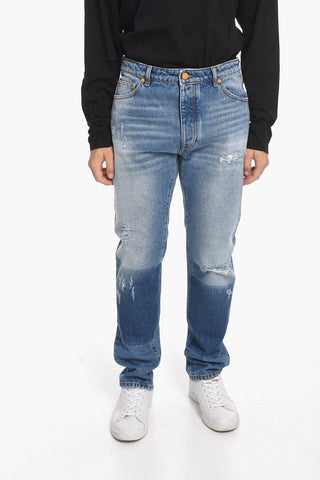 MONCLER 8 X PALM ANGELS Regular Fit Denims with Patches 18cm