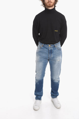 MONCLER 8 X PALM ANGELS Regular Fit Denims with Patches 18cm