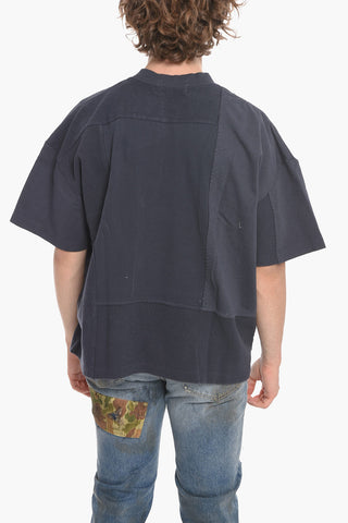 T-Shirt Oversized PATCHWORK in Cotone