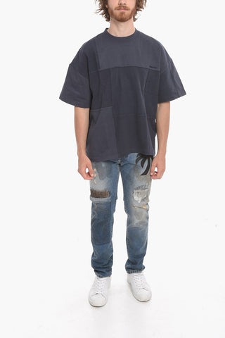 T-Shirt Oversized PATCHWORK in Cotone