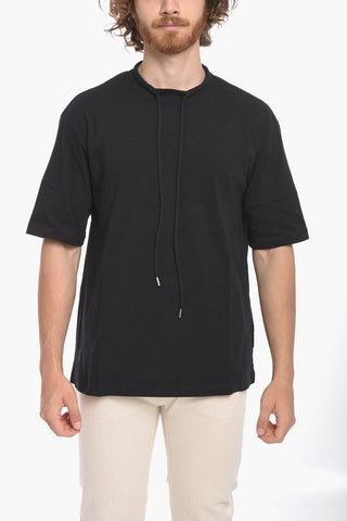 T-shirt JET con Coulisse al Collo e Ricamo Logo