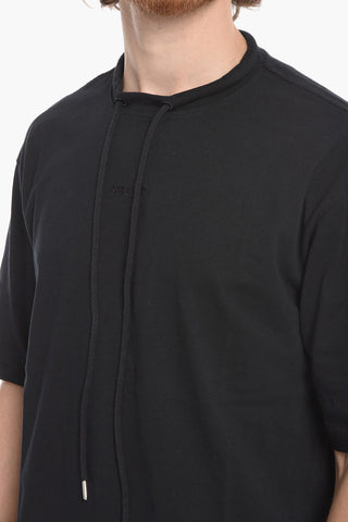 T-shirt JET con Coulisse al Collo e Ricamo Logo