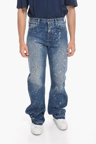 SEASONAL Relaxed Fit PAINT Denims 25cm