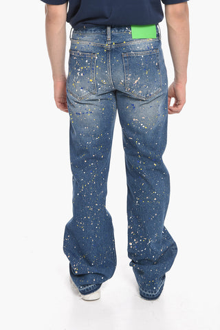 SEASONAL Relaxed Fit PAINT Denims 25cm