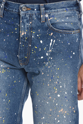 SEASONAL Relaxed Fit PAINT Denims 25cm