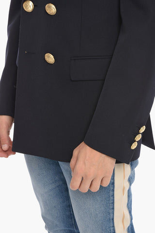 Double-breasted PALM Blazer with Peak Lapel