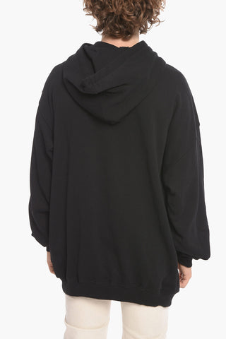 Oversized Hoodie sweatshirt with Laces Deatiling