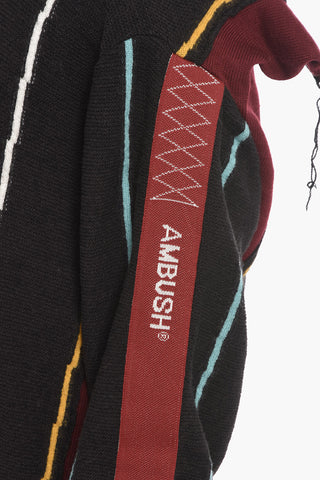 Contrasting Edge Wool Blend FOLDING Sweater