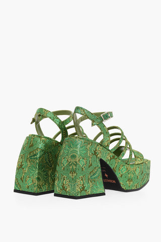 Embroidered CHIBI Sandals Heel 12 cm
