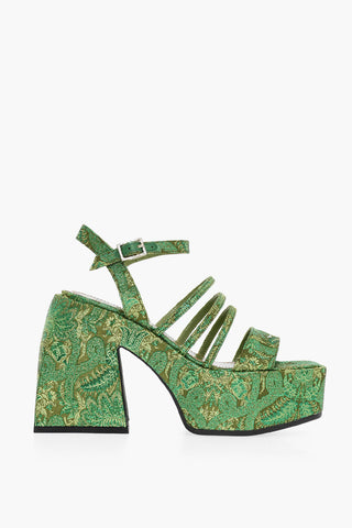 Embroidered CHIBI Sandals Heel 12 cm