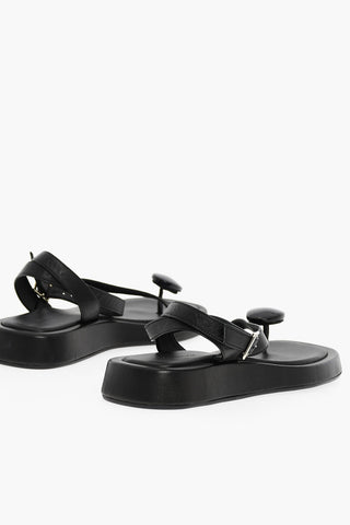Leather Sandals With Strap