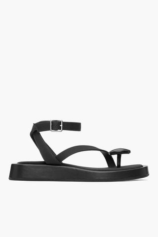 Sandali In Pelle Con Cinturino