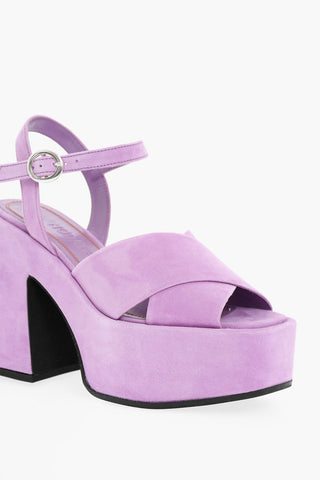 Suede Sandals JONI Heel 12 cm