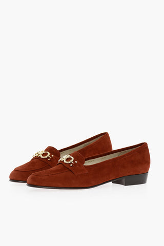 Leather Sole Suede Loafers