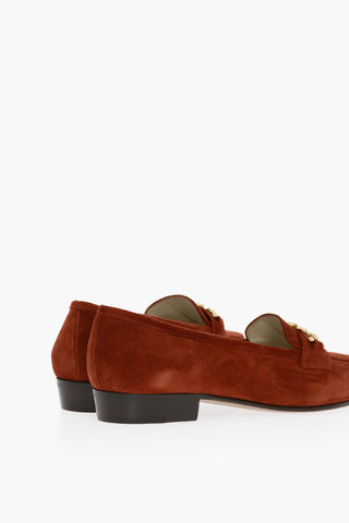 Leather Sole Suede Loafers