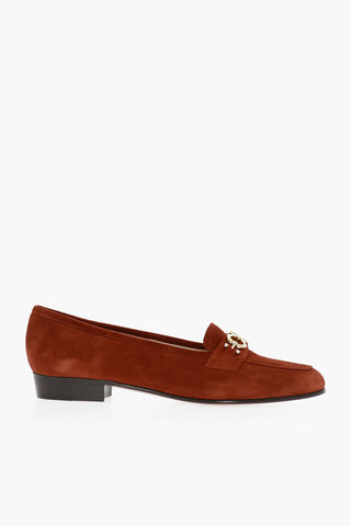 Leather Sole Suede Loafers