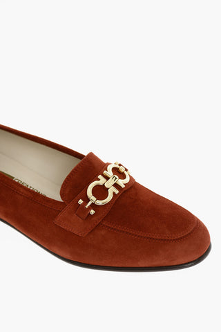 Leather Sole Suede Loafers