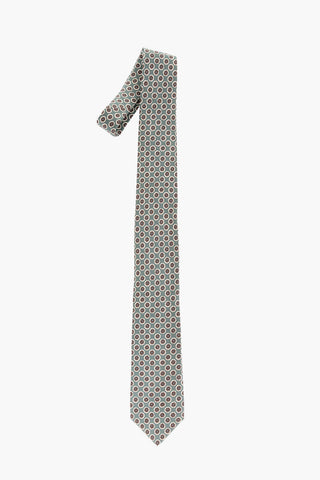 Multicolor Printed Tie Necktie Silk