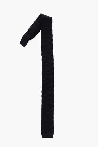 Cravatta in Seta e Cashmere in Tinta Unita