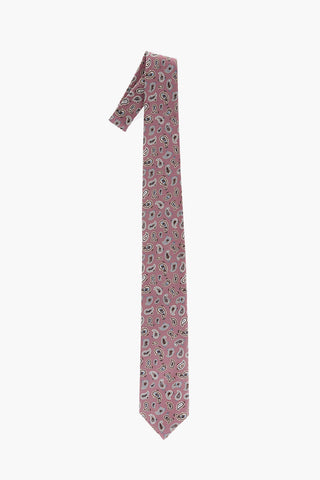 Paisley Printed Silk Standard Tie