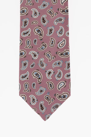 Paisley Printed Silk Standard Tie