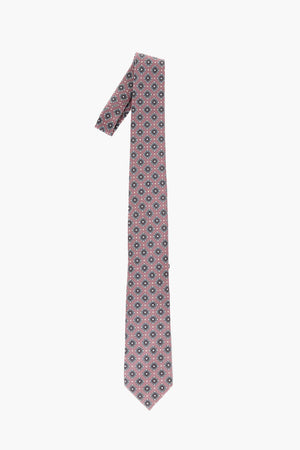 Cravatta Kipper in Seta in Motivo Geometrico All-Over