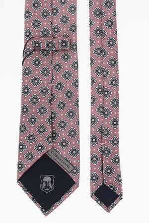 Cravatta Kipper in Seta in Motivo Geometrico All-Over