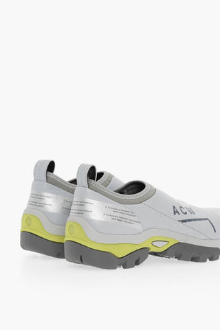 Logo Print Leather Slip On Sneakers
