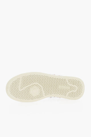 DISENY Leather Low-top Sneakers With Heart Pattern Print