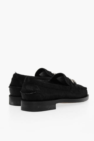 Ponyskin Horsebit Loafers JOE WILD With Leather Sole
