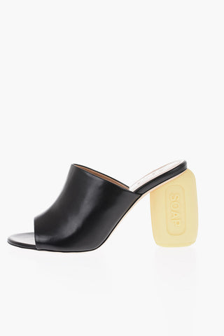 Cuir Sole SOAP Leather Open Toe Mules 9cm