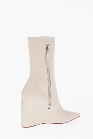 Leather DANIELLE Booties with Integrated Wedge 10cm