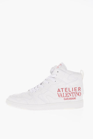 ATELIER Lace-up Patchwork Leather Sneakers