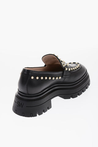 Mocassini Penny in Pelle PEARL con Borchie