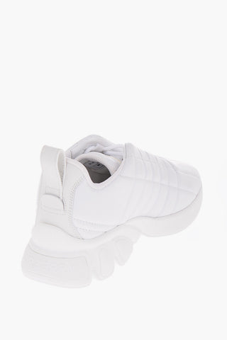 Rubber Sole Quilted Leather Sneakers