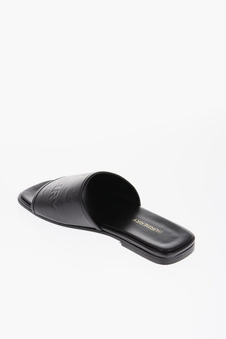 Sliders in Pelle PIONEERS con Suola in Cuoio