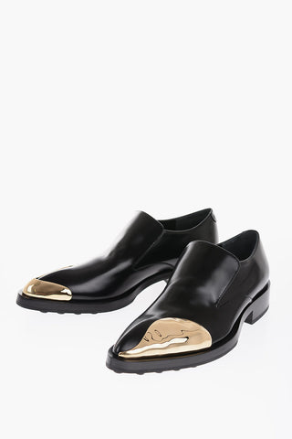 Metal Toe MASTER Leather Loafers