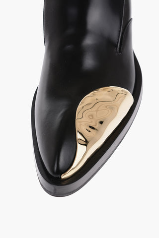 Metal Toe MASTER Leather Loafers