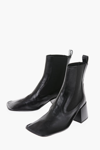 Stivaletti Chelsea FLATTENED in Pelle 7cm