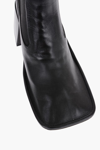 Stivaletti Chelsea FLATTENED in Pelle 7cm