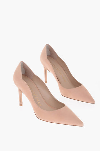 Suede SCALLOP Pumps 9cm