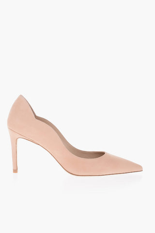 Suede SCALLOP Pumps 9cm